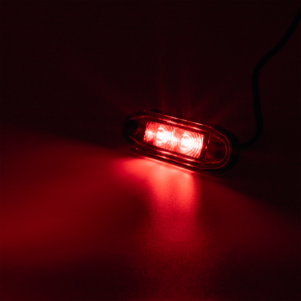 Boreman Easy-Fit LED Position Light - Red (smoke lens)