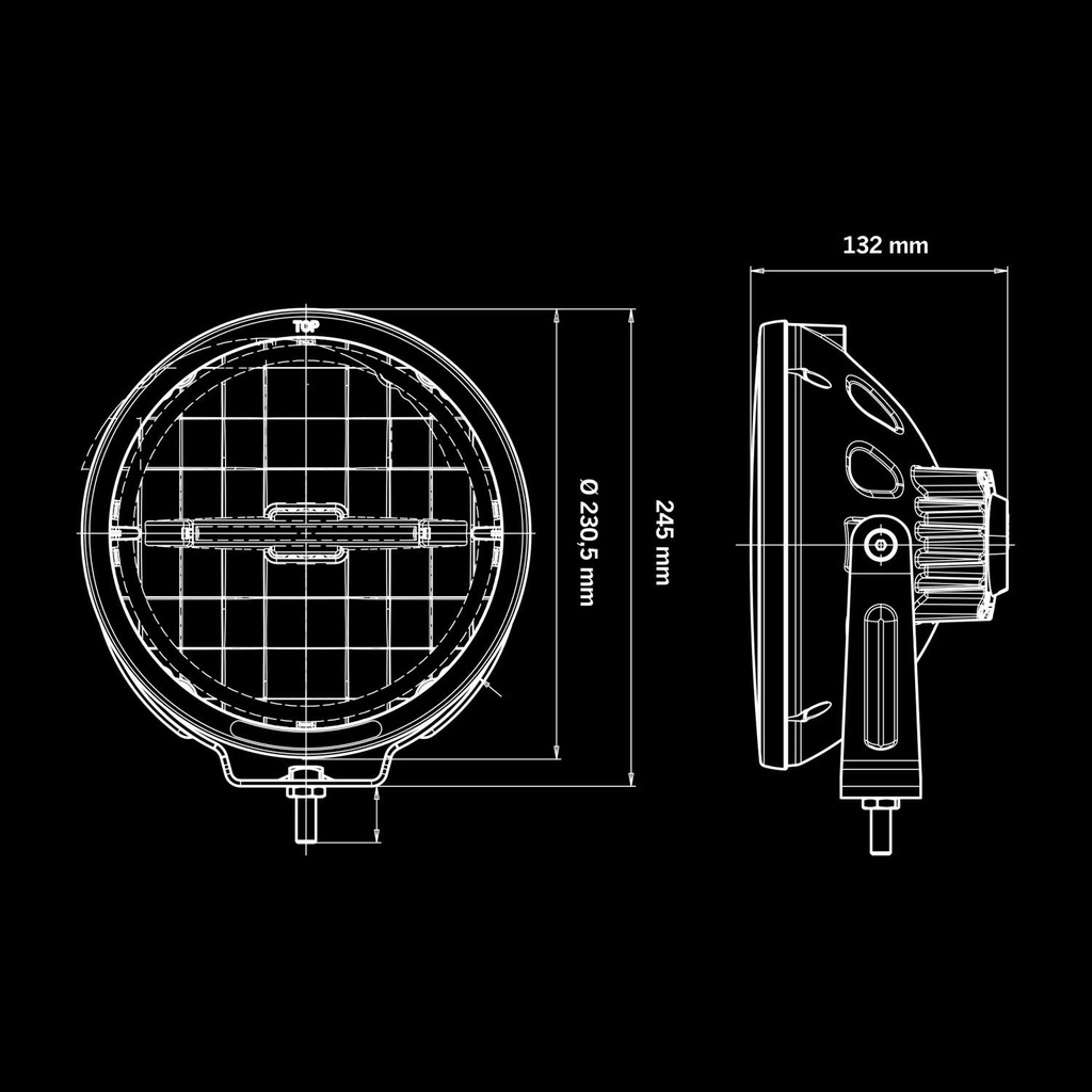 Ambassador 9" Full LED Driving Light 10-32V