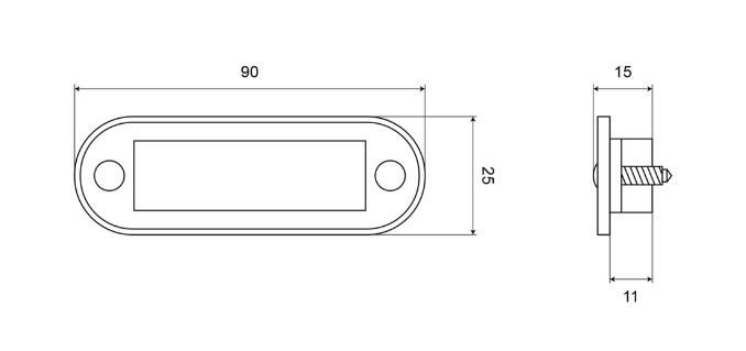 C2-98 LED Position Light 12-24V | Amber