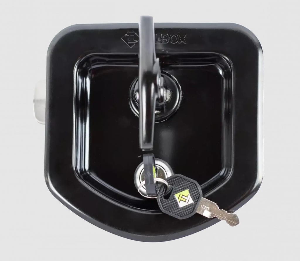 Spare T-Lock for Nedking Toolboxes | Rounded | Black