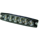 6-LED Ultra Thin Strobe Light - Red