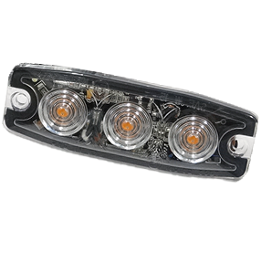 3-LED Ultra Thin Strobe Light - Red