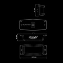 IZE LED Amber Double Burner | Amber Lens