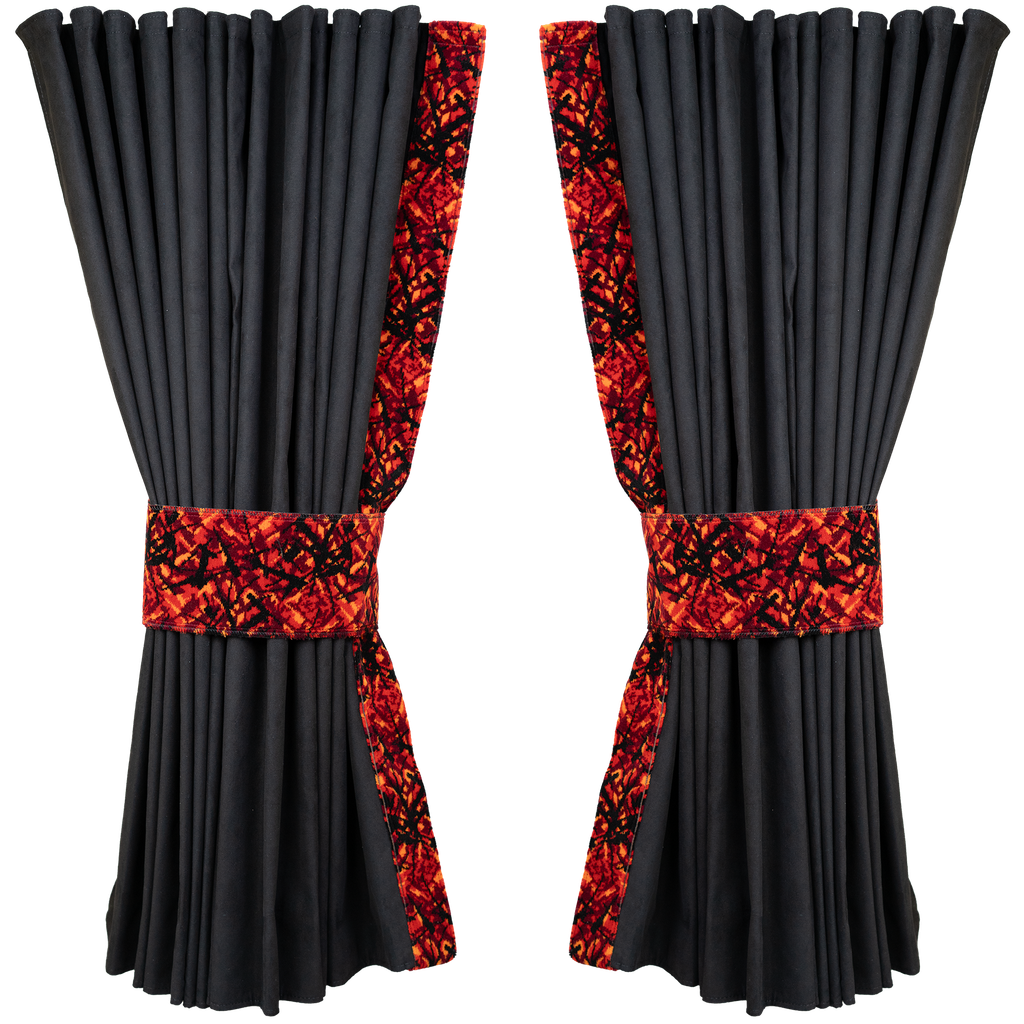 Nedking Side Curtains | Danish Red | 95cm