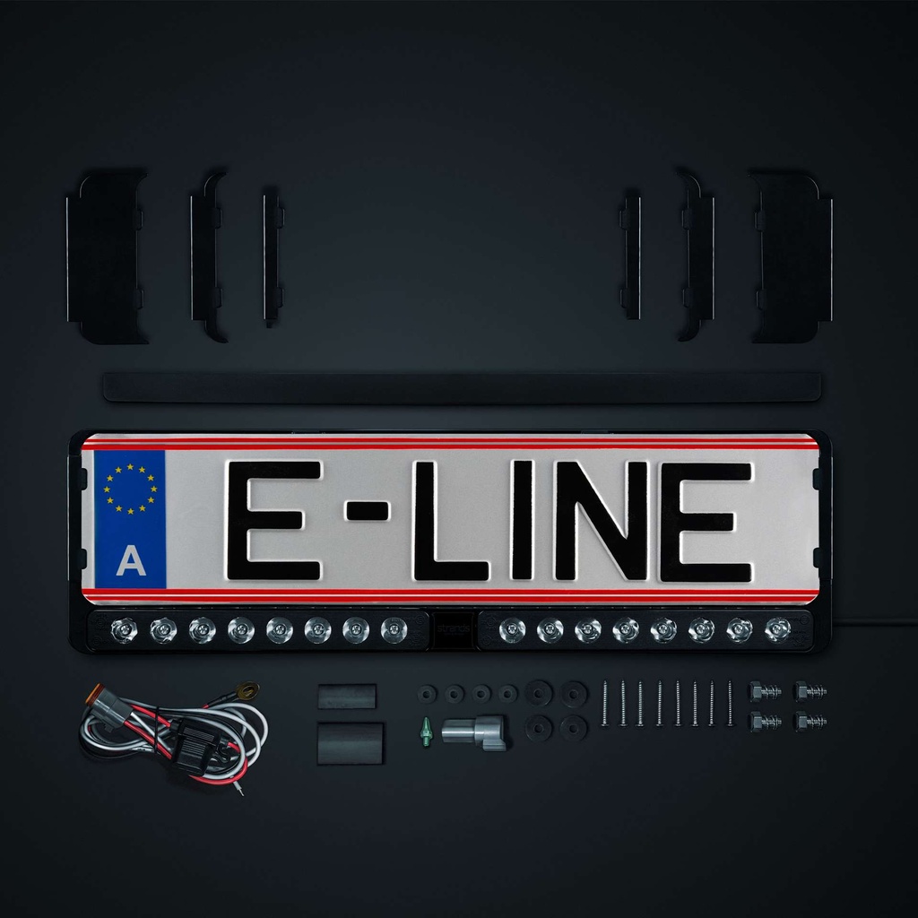Nuuk E-Line Duo DK LED Licence Plate Bar