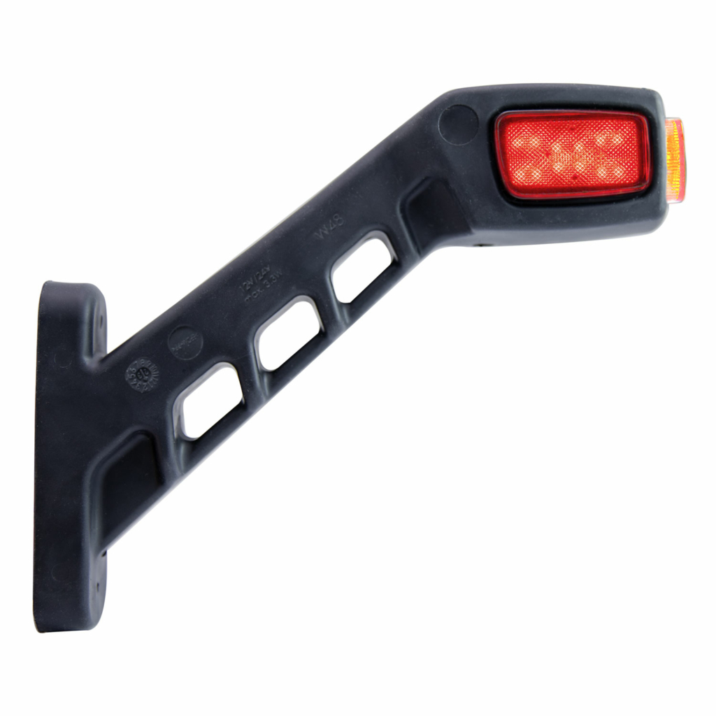 Sidemarker Rubber Arm Long Freedom LED 3 Colors - Right