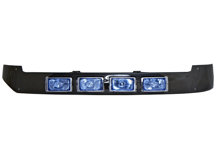 Plexi voor Zonneklep Mercedes Actros Big/Giga Space | 4 Lampgaten voor Hella 220FF