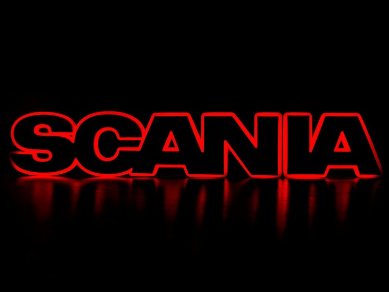 LED Embleem voor Scania Grille Logo | Rood