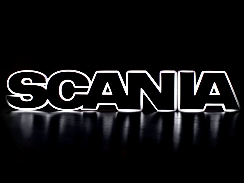 LED Embleem voor Scania Grille Logo | Wit
