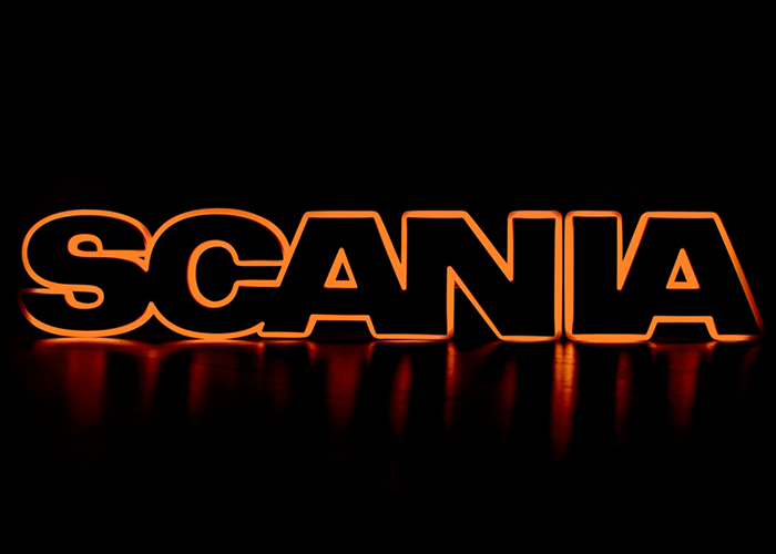 LED Embleem voor Scania Grille Logo | Oranje