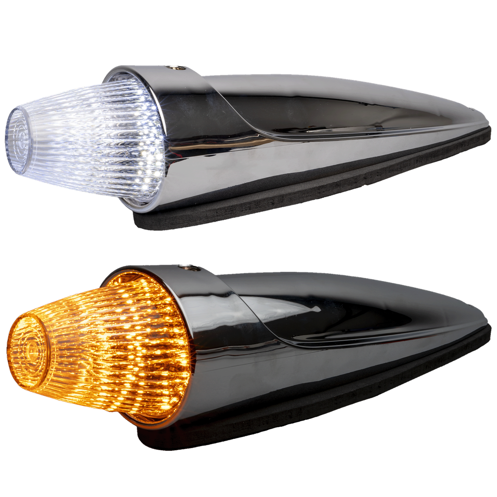 Torpedo LED Roof Marker Light Chrome | Dual Color