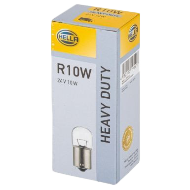 Hella R10W Ba15s Halogeenlampen 24V | Set van 10 Stuks