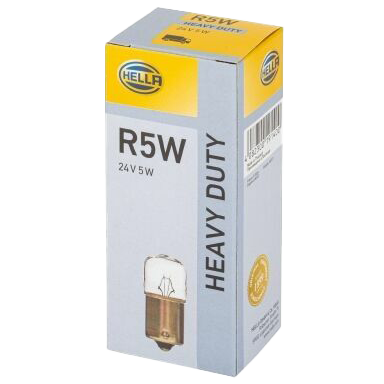 Hella R5W BA15s Halogeenlampen 24V | Set van 10 Stuks