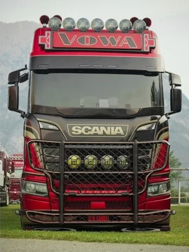 Zonneklep voor Scania NextGen | Type  2 | 5 Lampgaten Onderaan
