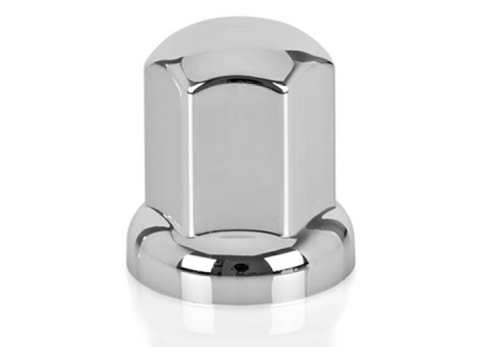20-Pack Plastic Wheel Nut Covers Chrome | Ø32mm - 55mm High