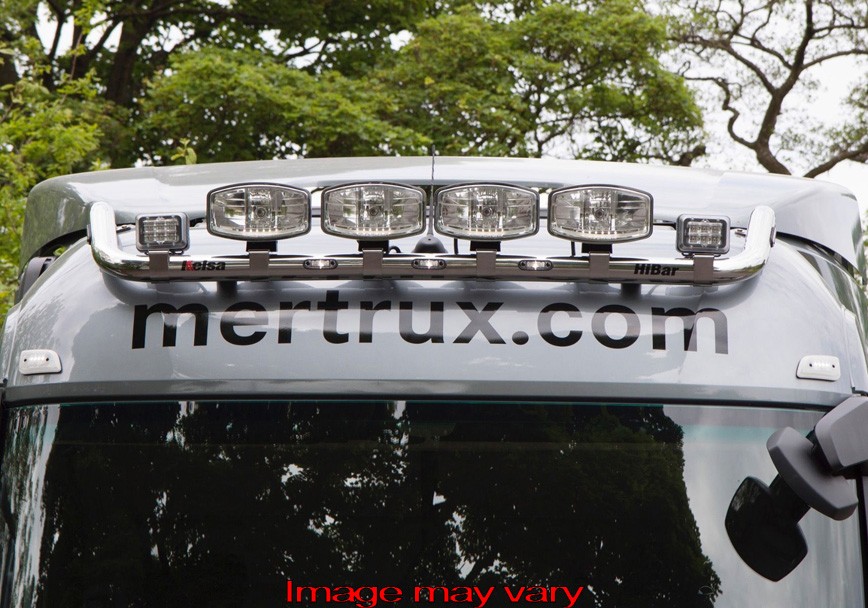 Aluminum HiBar for Mercedes Actros MP4 & MP5, Antos & Arocs StreamSpace 2300 | Drop-Down