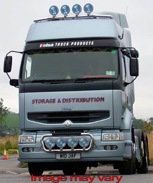 Stainless Steel HiBar for Renault Premium Privilege / High Roof Sleeper Cab | Roof Model