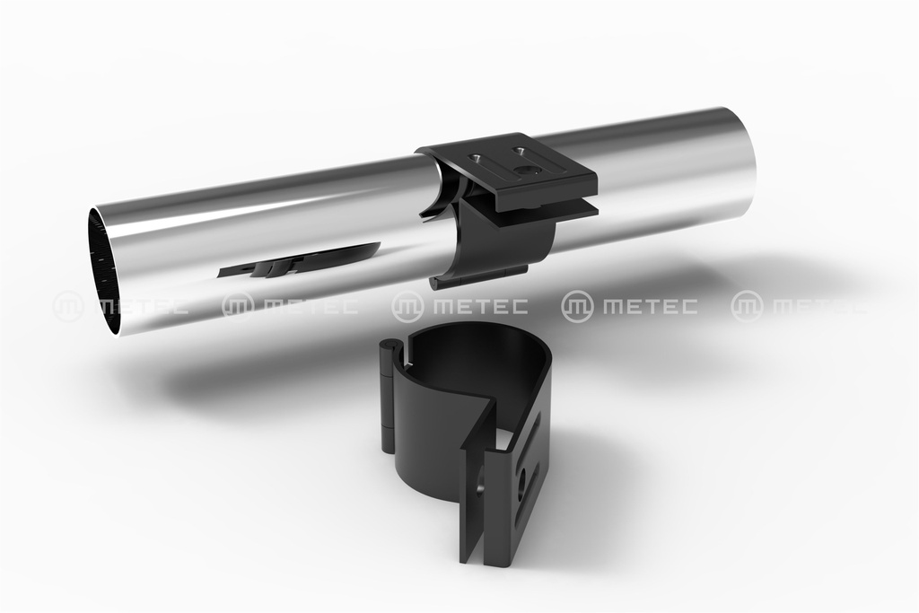 Metec RVS Lampenklem Ø60mm | Zwart