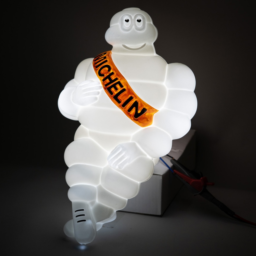 Old School Michelin Man met LED-Verlichting
