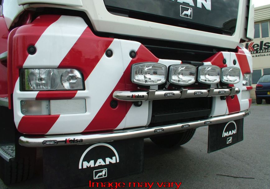 Stainless Steel MiniBar for MAN TGA/TGX/TGS with Construction Bumper