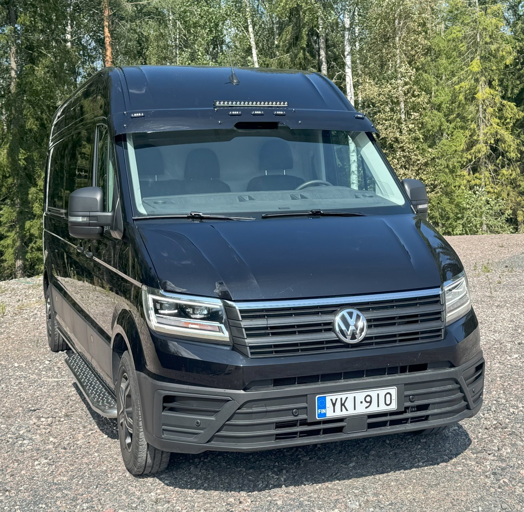 Zonneklep voor Volkswagen Crafter & MAN TGE 2025+ | Met Sensoruitsparing | 5 Positielichten + LED Bar