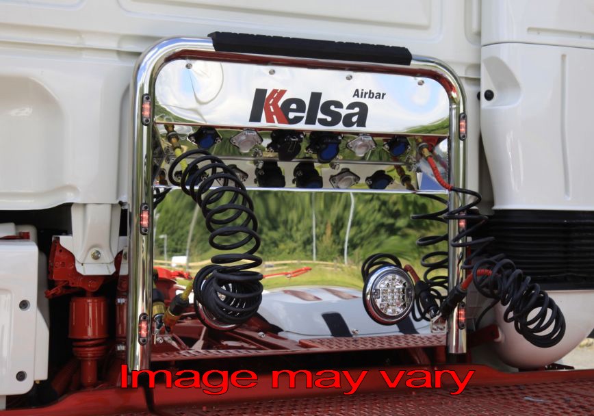 Stainless Steel AirBar for DAF XF105 | 6 Red LEDs