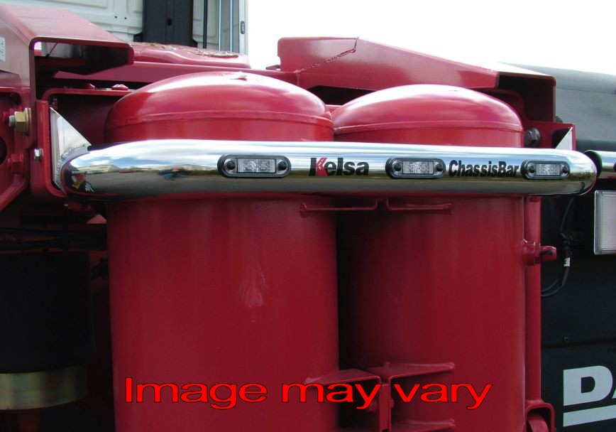 RVS ChassisBar voor DAF 6x2 Midlift Modellen met Verticale Luchttanks