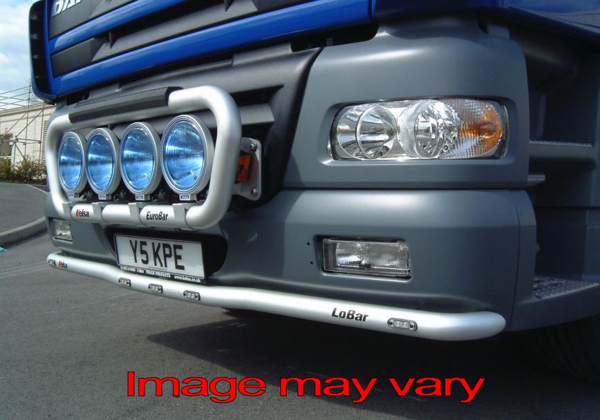 Aluminium LoBar voor DAF CF65/75/85 2001+ - 5 Oranje LEDs