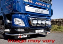 Aluminium LoBar voor DAF CF Euro 6 | 5 Witte + 2 Oranje LEDs