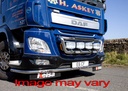 RVS LoBar voor Daf CF Euro 6 | 5 Witte + 2 Oranje LEDs