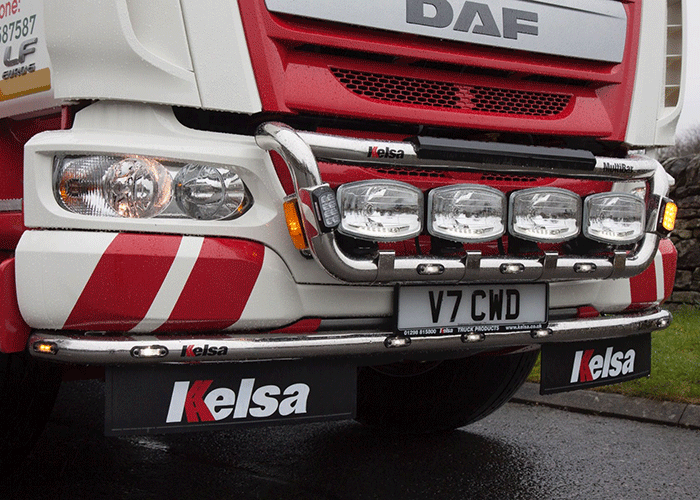 RVS LOBAR voor DAF LF Euro 6 - 7 Oranje LEDs