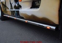 Aluminium SideBars voor DAF XF95 | Wielbasis 3800mm | 5 Oranje LEDs