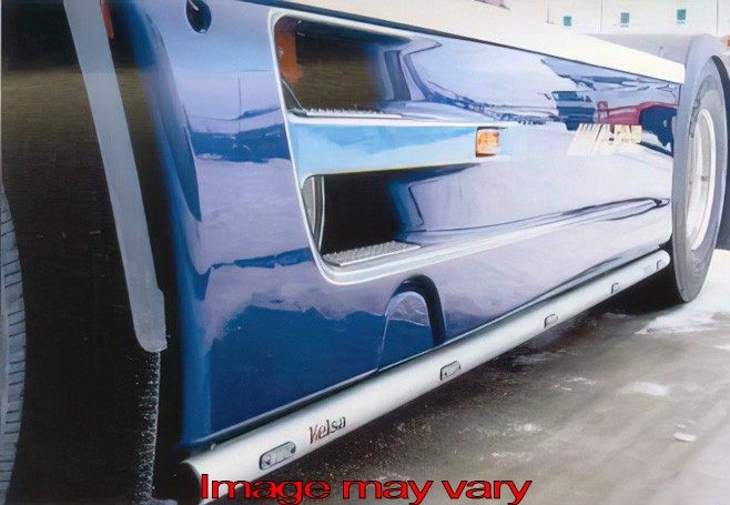 Aluminium SideBars voor DAF XF105 | Wielbasis 3800mm | 5 Oranje LEDs