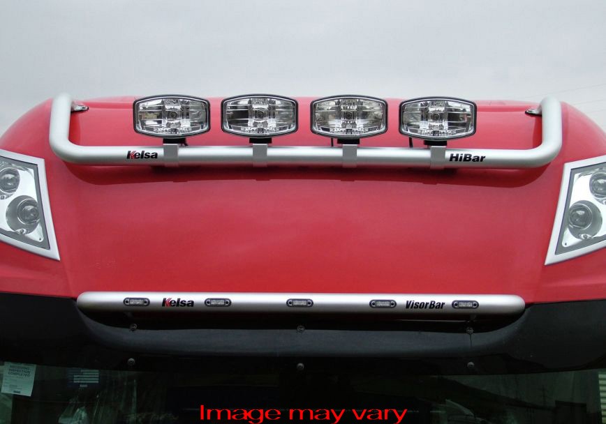 Aluminum VisorBar for DAF XF105/XF106 Super Space Cab | 5 Amber LEDs