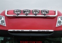 Aluminum VisorBar for DAF XF105/XF106 Super Space Cab | 5 Amber LEDs
