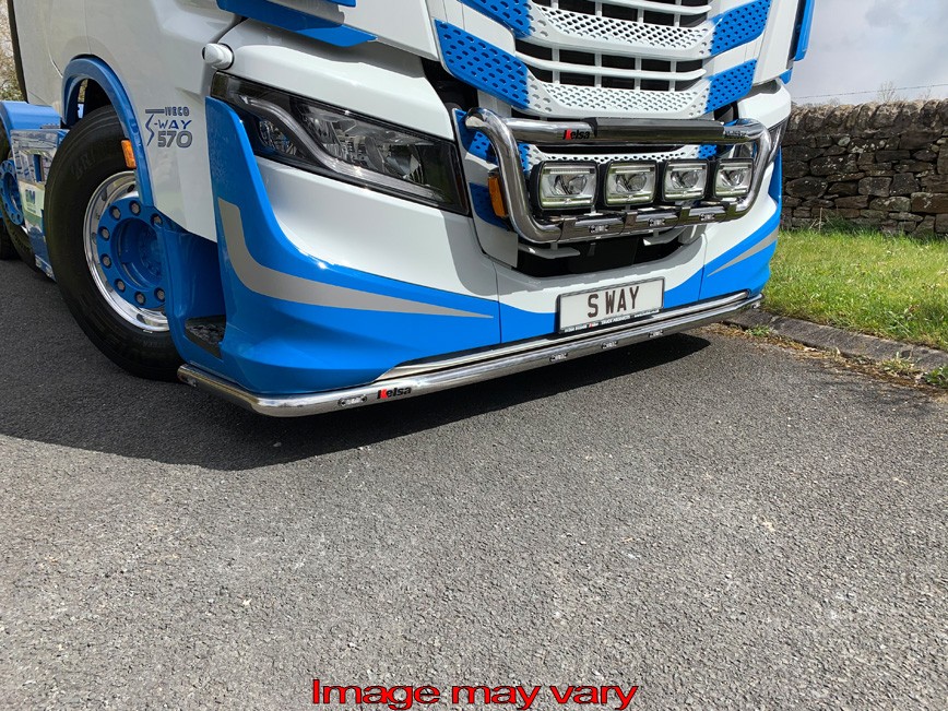 Aluminium LoBar voor Iveco S-Way | 7 Oranje LEDs