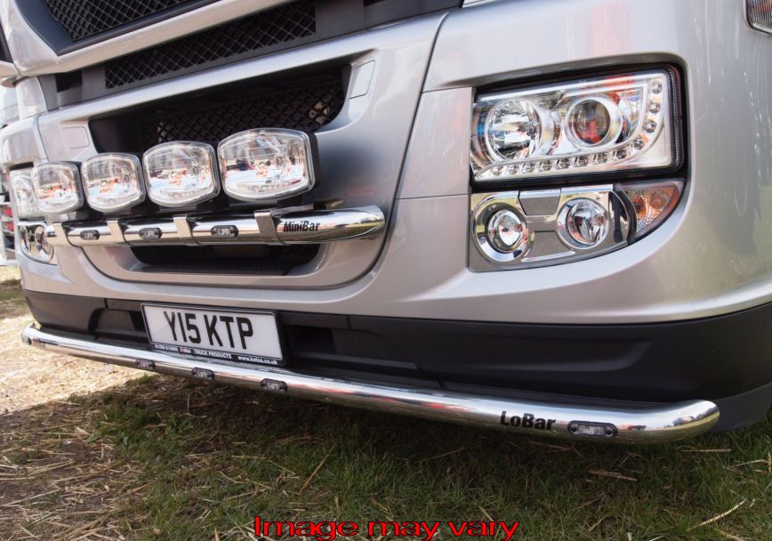 RVS LoBar voor Iveco Stralis Hi-Way | Lage Montage | 5 Oranje LEDs