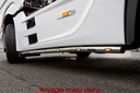 Stainless Steel SideBars for Mercedes Actros MP4 & MP5 | Wheelbase 3850mm | 5 Amber LEDs