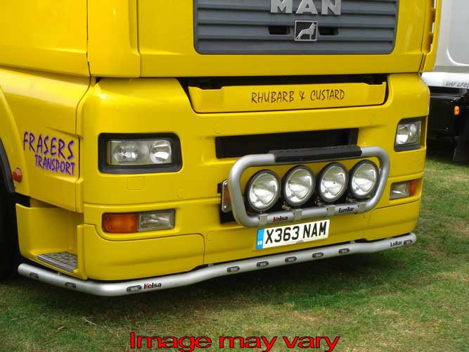 TGA LOBAR MET 7 WITTE EN 4 ORANJE LEDS ALUMINIUM