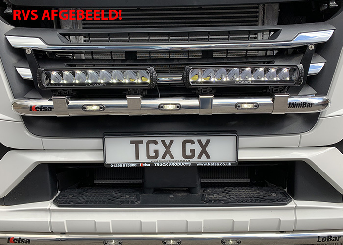 Aluminum MiniBar for MAN TG3 GX & GM Cab with Plastic Bumper