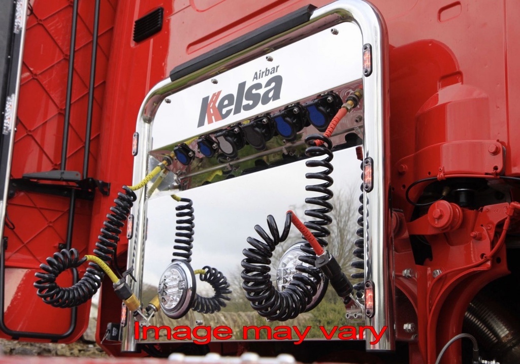 Aluminum AirBar for Scania P-G-R-T Series | 6 Red LEDs