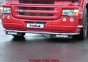 Aluminum LoBar for Scania R1 with Low Bumper | 7 Amber LEDs
