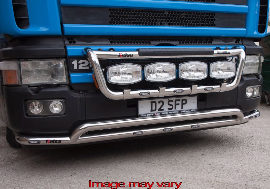 RVS LoBar voor Scania 4-Serie | 5 Oranje LEDs