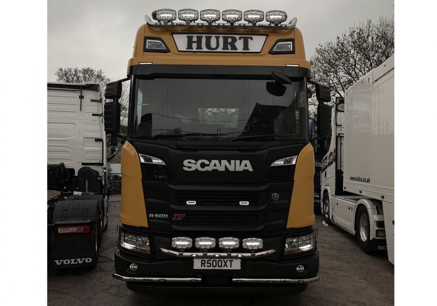Aluminium LoBar voor Scania NextGen XT met Bouwbumper | 6 Witte LEDs