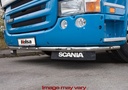 RVS LoBar voor Scania R1 met Hoge Bumper | 5 Witte & 2 Oranje LEDs