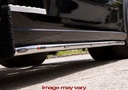 RVS SideBars voor Scania R2 met lage SideSkirts (Uitlaat onder Truck) | 5 Oranje LEDs