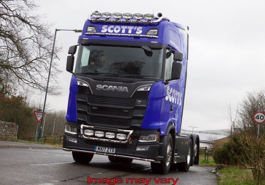 Aluminium Visorbar voor Scania R&S NextGen Highline | 5 Oranje LEDs