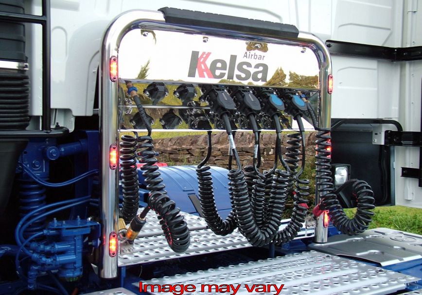 RVS AirBar voor Volvo FH4 & FH4B | 6 Rode LEDs