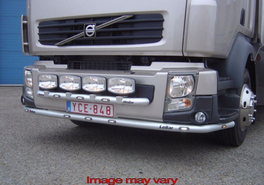 Aluminium LoBar voor Volvo FE/FL 2007+ | 5 Witte & 2 Oranje LEDs