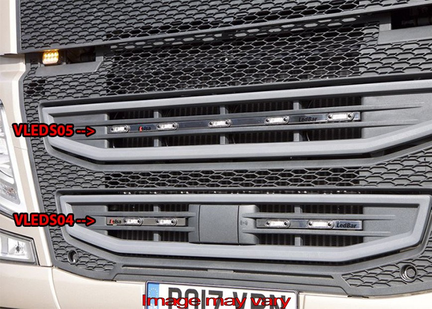 RVS LedBar voor Volvo FM/FH4/4B | 5 Oranje LEDs